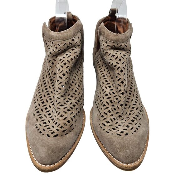 Jeffrey Campbell Taggart Booties Taupe Women's Size 8.5 Boho Festival Hippie - Picture 3 of 11